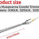 Kerlista Lenth 24-inch Blade Hedge Trimmer Attachment Compatible with 525Rk 525LK 129LK 524LK 122LK 330LK Trimmerhead Replace OEM NO. HA860 HA322 HA200