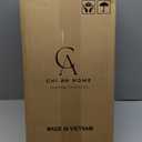 12x12 Storage Cube Bins Wicker Storage Basket for Cube Shelf, Natural Foldable Square Baskets for Storage, Large Woven Cube Storage Bin with Handle, Baskets for Pantry, Bedroom Set of 4 (11.8 x 11.8 in)