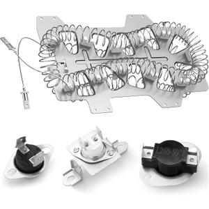 DC47-00019A Heating Element for Samsung Dryer, Dryer Heating Element for DVE50R5400V/A3 DV42H5000EW/A3 DV45H7000EW/A2 DV40J3000EW/A2 DVE50R5200W/A3 DV42H5200EP/A3 DVE50M7450W/A3 DV48H7400EW/A2