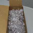 Supla 24 Pcs Teardrop Chandelier Prisms Candle Chandelier Crystal Pendants Glass Pendant Beads 1.5" for Chandelier Lights SuncatchersTeardrop Chandelier Prisms Candle Chandelier Crystal Pendants