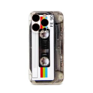 Case for iPhone 16 pro max Matte Finish Heavy Duty Soft Back Cover with Reinforced Corners TPU Soft Bumper Retro Cassette Tape Case Compatible with iPhone 16 pro max