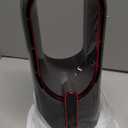 KONSIDEN Desk Fan Bladeless, 11.8 Inch Office Fan Small, Quiet, 3 Speed Adjustment, Touch Control, Easy to Clean, Desk Fans Small Quiet, Ideal for Office, Living Room, Bedroom (Gray/Dark Red)