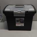 STERILITE Portable File Box, Black (ST1871-9004)
