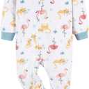 Gerber Baby Girls' Toddler Fleece Footed Pajamas 3-pack, 12 Months
