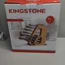 KINGSTONE Kitchen Knife Set with Block, 14 Pcs German Stainless Steel Knife Set with Built-in Sharpener, Dishwasher Safe Knife Block Set(natural, 14pcs)