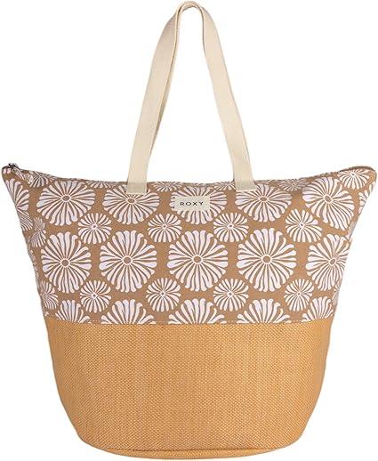 Roxy Women's Beach Tote Bag | Travel | Vacation | Straw | Lightweight | Breathable