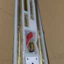 Height Adjustable Permanent Dance Pole with Fixed Plate Enhanced Safety and Stability for Home Dancing (Gold)