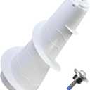 W10836692 AP5988691 Washing Machine Upper Agitator Washer Replacement Part With Nut Compatible With Whirlpool Kenmore Maytag Washer Replaces W10680220
White