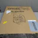 Toddler 3 Step Stool Onasti Kids Standing Tower for Toddlers Plastic Learning Helper Stool for Kitchen Counter Bathroom Sink Toilet Potty Training with Handles and Non-Slip Pads-Grey White (Gray)