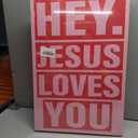 LWYANYT999 3Pcs Pink Christian Canvas Wall Art Light Pink Y2K College Dorm Room Painting Girls Dorm Room Jesus Aesthetic Wall Decor Preppy Teen Girls Apartment Bedroom Pictures Prints(16x24 inches)