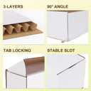 WIFTREY 12x9x6 inches White Shipping Boxes pack of 15, Corrugated Cardboard Boxes 12 x 9 x 6 for Packaging Small Business, Moving, Mailing