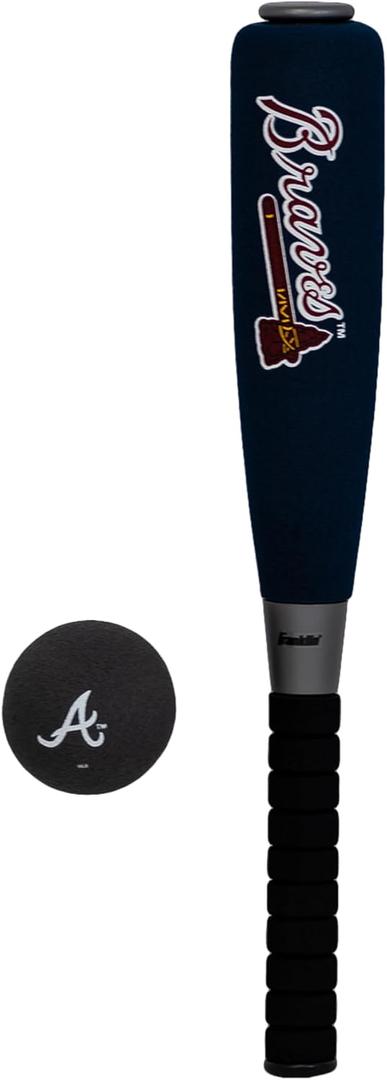 Franklin Sports MLB Jumbo Foam Baseball Bat + Ball Sets - Kids Oversize Foam Baseball Bats + Soft Baseballs - Indoor + Outdoor Youth Baseball Toy - MLB Team Baseball Bat + Ball Sets, 21-Inch