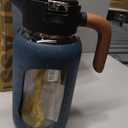 84 oz/2.5 Liter Glass Pitcher with Lid and Handle, Glass Carafe/Jug for Hot/Cold Water, Large Iced Tea Pitcher for Coffee, Juice and Homemade Beverage (EXP 12/31/36)