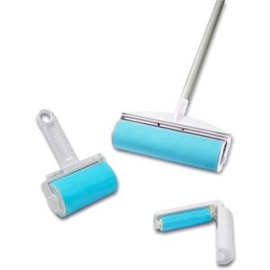Schticky Lint Roller Set - Reusable & Washable Lint Roller Cleaner for Clothes Sofa Furniture Car Cat Dog Hair - Clean in a Quicky with Schticky (3 Piece Set)