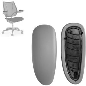 MingYi.office Arm Pads Caps Replacement for Humscale Liberty Office Chair, for Fixed and Height Adjustable Arm in Grey Color 2PCS (1-Pair). (Adjust-Grey)