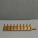 Vintage First Grade Acacia Wood Taco Holder Rack Tray Stand Up Holds 8 Soft or Hard Shell Tacos Also for Tortillas, Burritos