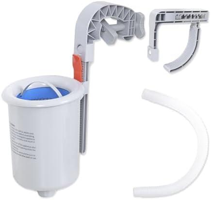 DIMAR GARDEN Pool Skimmer Basket Above Ground Pool Skimmer Wall Mount Surface Skimmer for Swimming Pool, Hang on Pool Skimmer with Hose and Adapter