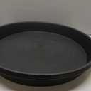 4 Pack of 19 inch Plant Saucer Drip Tray, 19 inch Heavy Duty Large Deep Plant Saucers for Pots, Plastic Flower Planter Water Trays for Indoors Outdoor (19", Black)