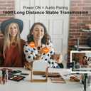 ZOWEETEK Wireless Lavalier Microphone Dual Channel,Suitable for iPhone,Android Phone,Ipad,DSLR,GoPro,Camera,Laptop.