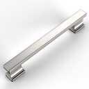 Amerdeco 21 Pack Satin Nickel Cabinet Pulls - 5 Inch Hole Centers - Kitchen Handles & Drawer Pulls (5"/128MM Hole Center, Brushed Satin Nickel),  