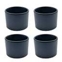 4Pcs Light Socket Shade Ring,Metal Lamp Shade Collar Rings Lock E26 E27 Ceramic/Porcelain Socket with Thread Diameter 1-1/2 Inches for Medium-Base Ceramic Sockets (Black, 4)