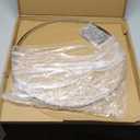 24 Inches Silver Metallic Ceiling Drapes Hanging Kit for 6 Panels Wedding Ceiling Drapes Canopy Hoop Metal Hardware Kit for Draping Fabric Indoor Outdoor Decorations Backgrounds Not Included Curtain