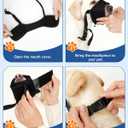 Soft Dog Muzzle for Anti Biting & Barking Secure & Breathable Mesh Mouth Guard for Grooming, Vet Visits, and Walks (Black-S)