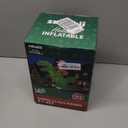 zukakii 9x8FT Christmas Inflatables Decoration Outdoor Santa Riding Giant Dinosaur Christmas Blow Up Yard Decoration Blowups Dino Builtin LED Lights for Holiday Party Xmas New Year