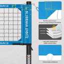 Professional Outdoor Volleyball Net Set for Backyard Beach with 1.7" Aluminum Poles, 45-ply HDPE Net, PU Volleyball and Pump, Boundary Line, Large Carry Bag - Anti-sag & Easy Setup, 32ft