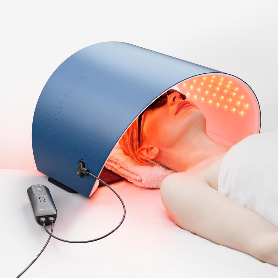 FDA Cleared Red Light Therapy Device for Neck and Body, Multi-Mode LED Light Therapy Panel, Blue and Infrared Light Therapy for Home Use