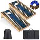 Regulation 4x2ft Cornhole Board Set Solid Wood with 8 Bean Bags for Outdoor