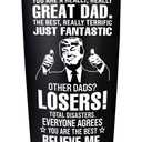 Gifts for Dad from Daughter, Son - Father's Day Gifts for Dad, Men - Dads Birthday Gift Ideas, Happy Birthday gifts for Dads, Fathers - Best Dad Ever Gift, Best dad Tumbler, dad Cup 20 Oz