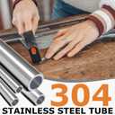5Pcs 1/4"6.3mmODx12"(305mm) 304 Stainless Steel TubeRound Metal Tube Thickened Pipe Wall & Weldable Tubing, for Pipe for Industry, DIY, Furnishing,Decoration,Crafts Model(1/4OD*12", 5)