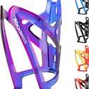 ROCKBROS Bike Water Bottle Holder Ultra-Light Bicycle Bottle Cages with Screws Tool, Universal Bike Cup Holder Rack for Road MTB Bikes (Standard, Purple-Blue)