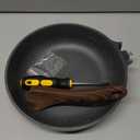 SENSARTE Nonstick Frying Pan Skillet, Swiss Granite Coating Omelette Pan, Healthy Stone Cookware Chef's Pan, PFOA Free (8/9.5/10/11/12.5 Inch) (9.5 Inch) (Gray)