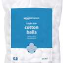 Amazon Basics Cotton Balls for Skincare, Makeup Removal, Cotton, Hypoallergenic, 200 Count (Previously Solimo)