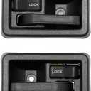 Gledewen Interior Door Handles (Pair), Compatible with Jeep Wrangler 1987-1996 YJ, 1997-2006 TJ, Inside Front Left Driver & Right Passenger Side | Replaces# 79540, 79541 Inner Handle Set