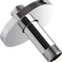 Straight Shower Arm with Flange, Ceiling Mount 3 Inches Rain Shower Head Arm Extension Replacement with Anti-Scratch Escutcheon Plate, DOLGABA Polished Chrome