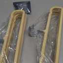 Velvet Hangers 50 Pack, Ultra Slim & Short Neck Hanger, 360 Swivel Hook, Space Saving Durable Non-Slip Felt Hangers,Beige b