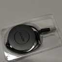 AGVEE 1ft Fixed / 2.3ft Extend USB-A to C Charger Cable Mountable One Way Retractable 2.4A Fast Charging Cord, Pocket-Sized for iPhone 16 15, Samsung, Android, Desk Organizer, Black