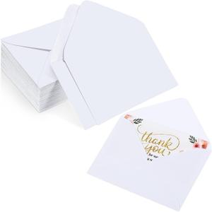 Yahenda 200 Count White Mini Gift Card Envelopes Bulk Wedding Pocket Small Business Paper Envelopes Gift Card Sleeves Greeting Tiny Pocket 4 x 2.7 Inch for Graduation Engagement Birthdays Banquets