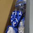 Cordless Pool Vacuum with Telescopic Pole, 18.5 GPM Powerful Suction, 1.5H Supercharge Technology, Handheld Rechargeable Pool Vacuum Cleaner for Above Ground/Inground Pools, Hot Tubs, Spas (Deep Blue)