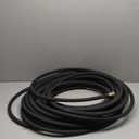 Soaker Hose 100FT, 5/8 Heavy Duty Ruber Round Soaker Hoses with Solid Brass Connector for Flower Bed&Yard,Landscaping