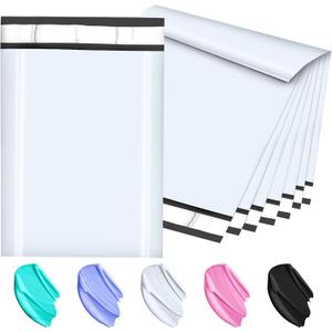 Poly Mailers 10x13 Inch 200 Pcs, White Shipping Bags, Mailing Envelopes with Self Seal Adhesive Strip, Waterproof and Tear-Proof Poly Bags for Non-Fragile Items.