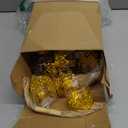 30 Sets Mini Crown Candy Boxes with Thank You Tags and Twine Plastic Candy Storage Boxes for Wedding Baby Shower Princess Birthday Party Supplies(Gold and Clear,Crown Style)