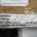 STICKGOO PVC Ceiling Tiles, 2'x2' Glue Up Ceiling Panel White to Prevent Breakage Cover 48 Sq. Ft, Pack of 12 Tiles
