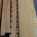 Teak Shower Bench, 32" Solid Wood Shower Stool for Inside Shower to Sit On, Wooden Bathroom Shower Seat Waterproof