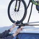 COWVIE 47 Inch Aluminum Roof Rack Cross Bars for Raised Side Rails, Adjustable Cargo Bars with Keyed Locks, Hold 198 LBS Capacity, Compatible with Ford Explorer/Toyota RAV4, Black