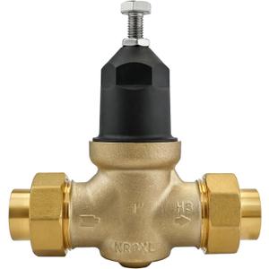 1" NR3XLDU Water Pressure Reducing Valve, 1" NR3XL with Double Union FNPT Connection, No Lead Water Pressure Regulator for Home & Commercial Use