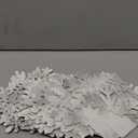 90 Pcs Snowflake Cutouts Decorations, Winter Paper Snowflake Cutouts with Glue Stickers for Bulletin Board Christmas Party Home Class Office Decor Accessories (White, Silver)